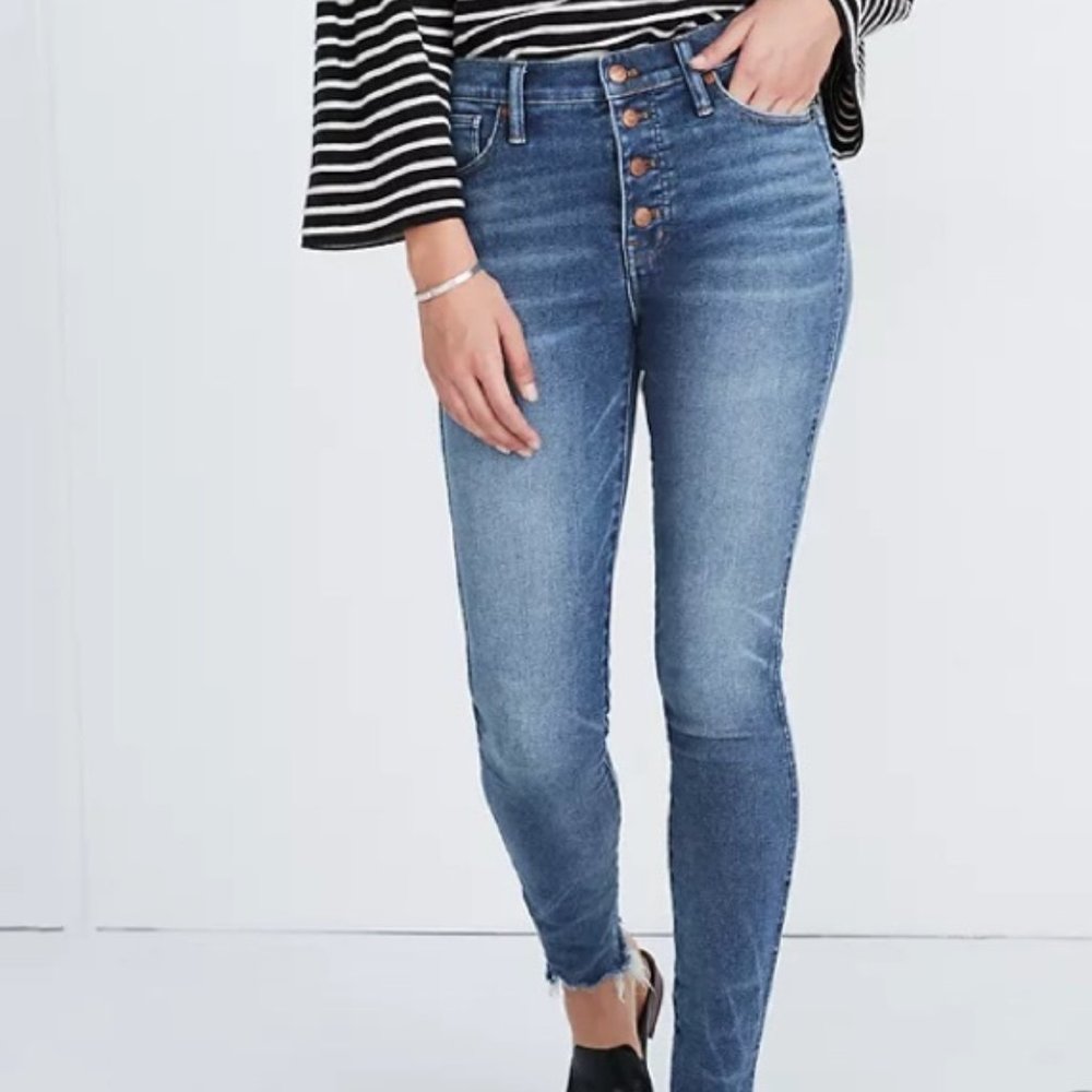 EUC Madewell 10" High Rise Skinny Jeans  Sz 24P